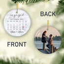 Personalized Engaged Ornament, Engaged Christmas Ornament, Engagement Ornament, Photo Ornament, Engagement Gift, Custom Engagement Keepsake