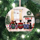Personalized Family Ornament, Family With Pets, Custom Christmas Ornament, Christmas Keepsake, Christmas Gift, Christmas Bauble Decoration