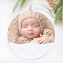 Baby's First Christmas Ornament, Acrylic Photo Ornament, Personalized New Baby Ornament 2022, New Baby Gift, Personalized Christmas Ornament