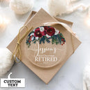 First Christmas Retired Ornament 2022, Personalized Retirement Christmas Ornament, Retirement Gifts For Women, Teacher Retirement
