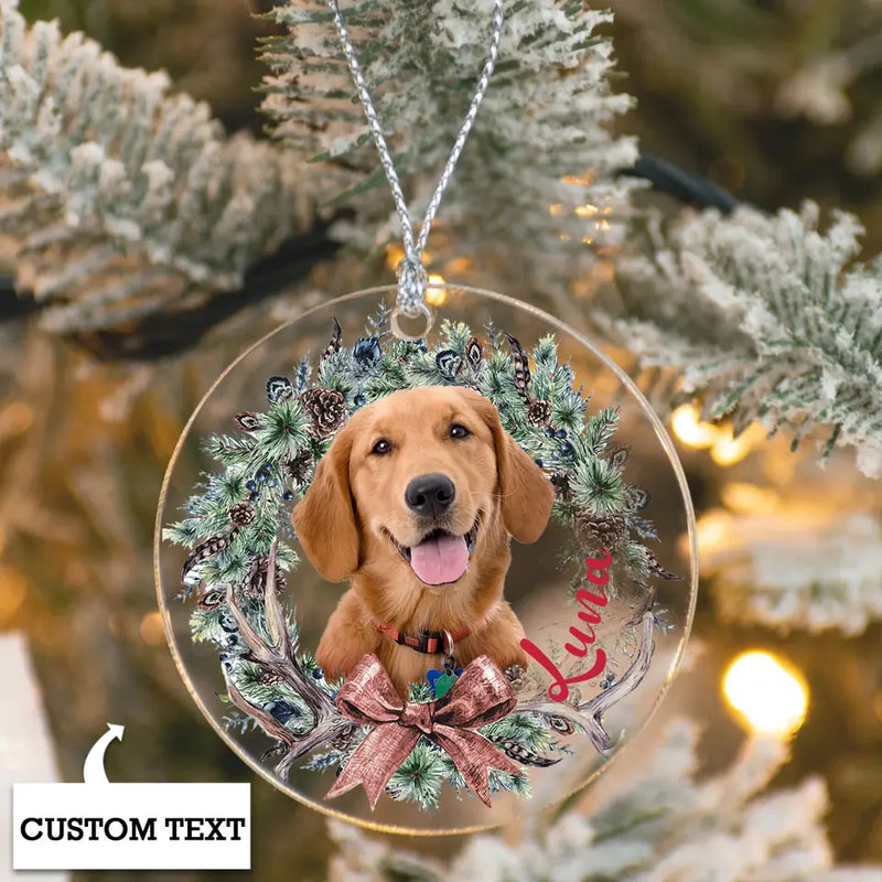 Personalized Pet Christmas Ornament Custom Dog Ornament Dog Photo Gi