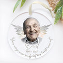 Personalized Memorial Ornament, Memorial Photo Christmas Ornament, Loss of Father Gift, Dad Memorial Gift, Sympathy Gift, Remembrance Gift
