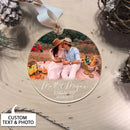 Engaged Christmas Ornament, First Christmas Engaged Ornament, Engagement Ornament, Personalized Engagement Gift For Couple, Photo Ornament