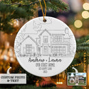 Our First Home Christmas Ornament, Personalized New Home Ornament, Custom New House Ornament, Real Estate Agent Gift, Couple Gifts 2022 v1