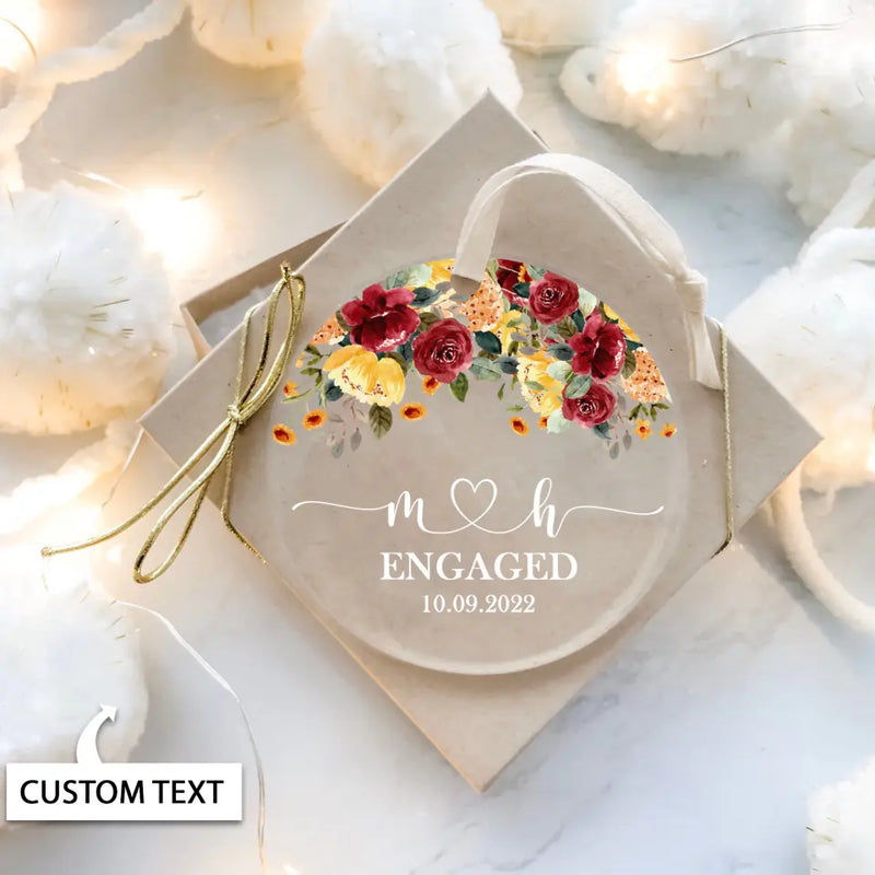 Engagement best sale gift ornament