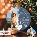 Personalized Pet Memorial Ornament with Photo, Dog Remembrance Gift, Dog Memorial Gift, Dog Remembrance Keepsake, Pet Christmas Ornament