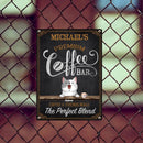 Metal Bar Signs, Gifts For Pet Lovers, Premium Coffee Bar Coffee & Friends Make The Perfect Blend