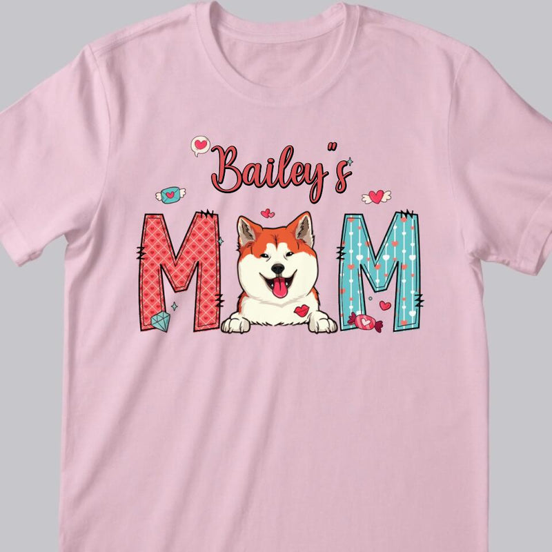 Personalized Gifts for Dog lovers, Custom T Shirt - Dog Dad Belongs To, Dog Mom Dog Dad Gift PersonalFury, Basic Tee / Light Pink / 2XL