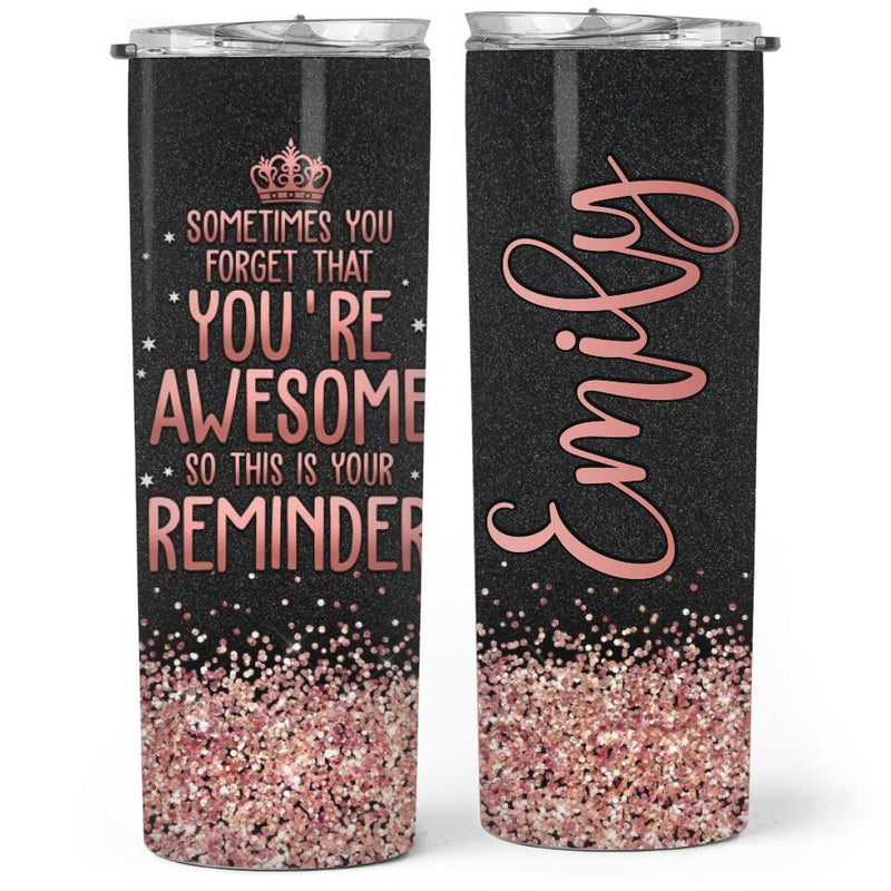 Dignity and Strength glitter tumbler, 30 ounce skinny tumbler, custom  glitter cup, bridal party gift, Strong women gift idea, proverbs