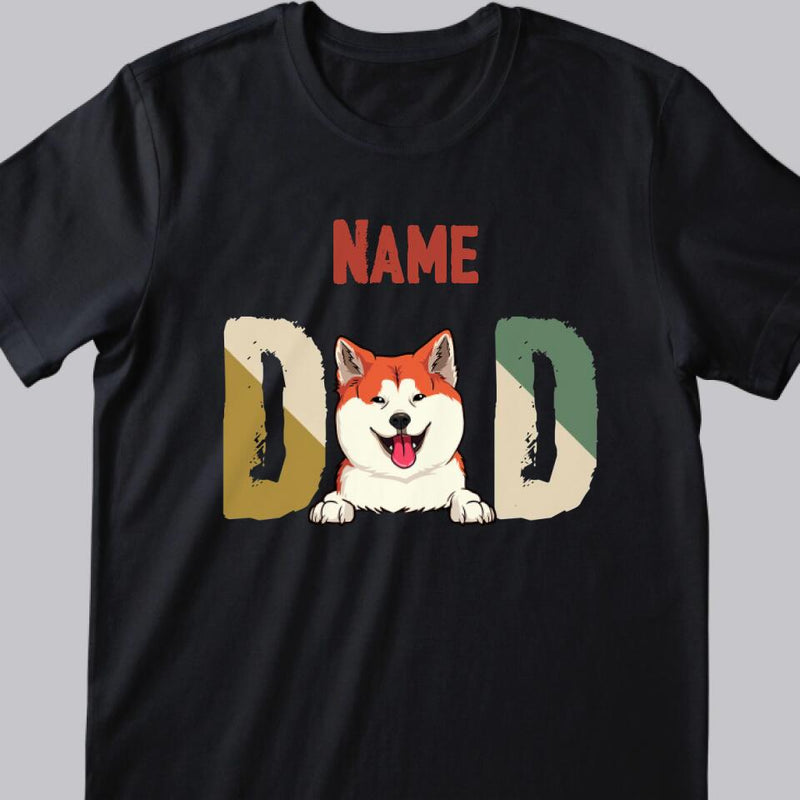 Dog Dad Gift, Personalized Dog Breeds T-shirt, Custom Dog Shirt, Gifts for Him,Dog Shirts for Men