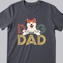 Dog Dad Shirt With Dog Names Personalized Gift for Dog Dad, T-shirt For Dog Lovers, Personalized Dog Breeds T-shirt, Valentine Gifts For Pet Lovers