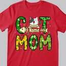 St Patrick's Day Cat Mom T-Shirt, Personalized Cat Shirt, Cat St Patricks Day Shirt, Custom Cat Mom Shirt, Cat Lovers Shirt, Cat Mom Gift