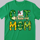 St Patrick's Day Cat Mom T-Shirt, Personalized Cat Shirt, Cat St Patricks Day Shirt, Custom Cat Mom Shirt, Cat Lovers Shirt, Cat Mom Gift
