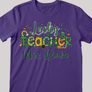 St Patricks Day Teacher Shirt, Personalized Name Teacher Shirt, Lucky Teacher T-Shirt, Teacher Gift, Cute St Patricks Day Shirt for Teacher