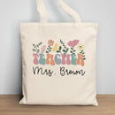 Personalized Teacher Tote Bag, Back To School Gifts For Teacher, Personalised Kindergarten, Preschool Teacher Gift, Teacher Thank You Gift