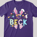 Easter Teacher Shirt, Personalized Name Bunny Teacher Shirt, Teacher Easter Gift, Custom Teacher Shirt, Cute Easter Shirt For Easter