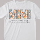 Personalized Mimi Shirt with Grandkids Names, Floral Mimi T-Shirt, Mimi Gifts, Mother's Day Shirt, Custom Kids Names Grandma Shirt, Mimi Tee
