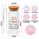 Teacher Appreciation Gifts - Teacher Gifts for Women - Gifts for Teachers Women - Teacher Birthday Gifts - Teacher Gift Ideas - 16OZ Can Glass