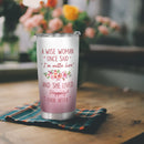 A Wise Woman Once Said "I'm Outta Here" - Personalized Custom Tumbler - Retirement Gift For Women