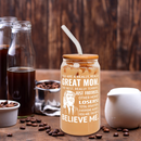 Mom Gifts, Mother's Day Presents, Mother's Day Gifts From Daughter, Son, Kid, Mother's Day Gifts From Son, Gift For Mom From Daughter - 16OZ Can Glass