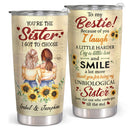 Happy Birthday To My Bestie - Personalized Custom Tumbler - Christmas Gift For Best Friend, BFF