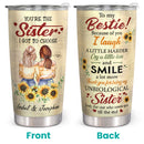 Happy Birthday To My Bestie - Personalized Custom Tumbler - Christmas Gift For Best Friend, BFF