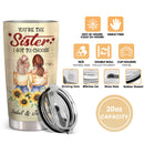 Happy Birthday To My Bestie - Personalized Custom Tumbler - Christmas Gift For Best Friend, BFF