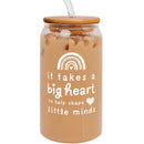 Teacher Appreciation Gifts - Funny Teacher Gifts for Women - Teacher Gifts for Christmas, Graduation Teacher Gift - New Teacher Gifts - 16OZ Can Glass