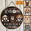 Pawzity Custom Wooden Sign, Gifts For Pet Lovers, We Hope You Like Pet Hair Welcome Signs