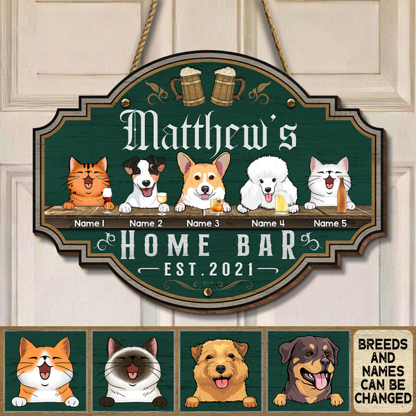 Pawzity Custom Wooden Signs, Gifts For Pet Lovers, Home Bar Special Shaped Personalized Wood Sign