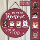 Pawzity Custom Wooden Signs, Gifts For Pet Lovers, Please Remove Your Shoes Personalized Wood Sign