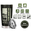 Best Buckin' Dad Ever - Personalized Custom Tumbler - Birthday Gift for Hunting Dad, Christmas Gifts for Dad