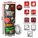 Teacher Life - Teacher Appreciation Gifts - Personalized Custom Skinny Tumbler - Gift For Teacher