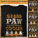 Grandpaw Cat Like Regular Grandpa But Cooler - Personalized Cat T-shirt