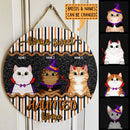 Halloween Welcome Door Signs, Custom Wooden Signs, Home Sweet Haunted Home