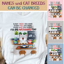 I'll Be Watching You - Cats In The Kitchen - Personalized Cat T-shirt