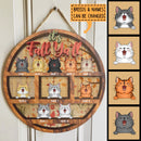 Pawzity Fall Welcome Signs, Fall Gifts For Cat Lovers, It's Fall Ya'll , Cat Mom Gifts