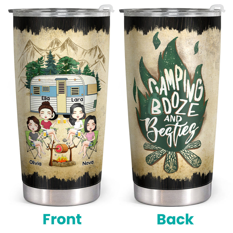Unique Friendship Gifts - Birthday Gifts For Best Friend, Bestie - Personalized Camping Tumbler