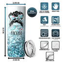 Nurse Nutrition Facts - Glitter Personalized Skinny Tumbler - Gift For Nurse Appreciation Week