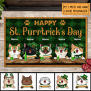 St. Patrick's Day Custom Doormat, Gifts For Cat Lovers, Go Home Unless You Brought Alcohol And Cat Treats