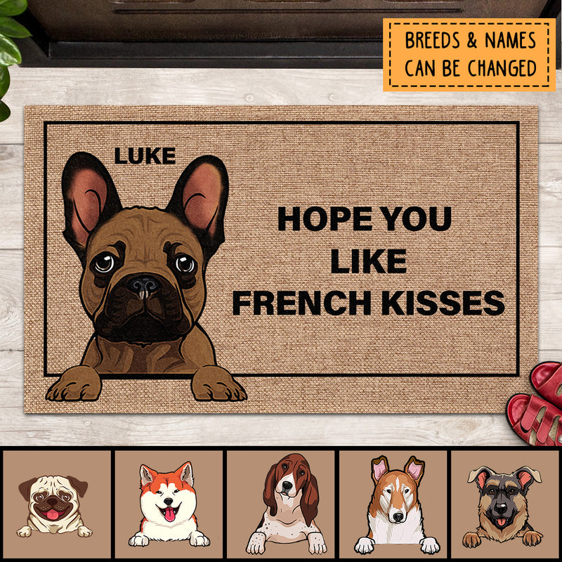 Pawzity Personalized Doormat, Gifts For Dog Lovers, Hope You Like Me Front Door Mat