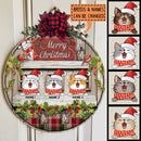 Christmas Welcome Door Signs, Gifts For Cat Lovers, Merry Christmas Custom Wooden Signs , Cat Mom Gifts