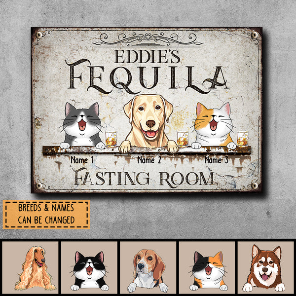 Pawzity Metal Bar Signs, Gifts For Pet Lovers, Fequila Fasting Room Vintage Signs, Personalized Housewarming Gifts