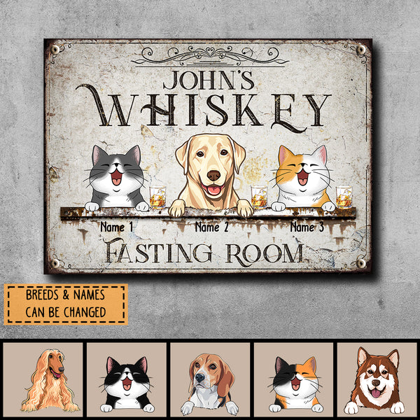 Pawzity Metal Bar Signs, Gifts For Pet Lovers, Whiskey Fasting Room Vintage Signs, Personalized Housewarming Gifts