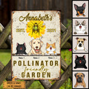 Pawzity Metal Garden Sign, Gifts For Pet Lovers Pollinator-Friendly Garden Bee And Flower Sign