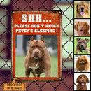 Pawzity Metal Yard Sign, Gifts For Dog Lovers, Shh Please Don't Knock My Baby Is Sleeping Funny Warning Signs