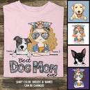Best Dog Mom Ever, Vintage Style, Dog Mom T-shirt, Dog Mom & Her Dogs, Gift For Dog Mom, Personalized Dog Lover T-shirt