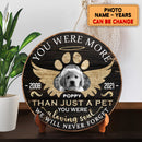 Pawzity Custom Wooden Signs, Pet Memorial Gifts, You Were More Than Just A Pet We Will Never Forget