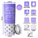 A Wise Woman Once Said "I'm Outta Here" - Personalized Custom Tumbler - Purple Retirement Gift For Women