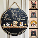 Pawzity Backyard Signs, Gifts For Pet Lovers, Backyard Bar & Grill Good Food Good Friends Good Times Custom Wooden Signs